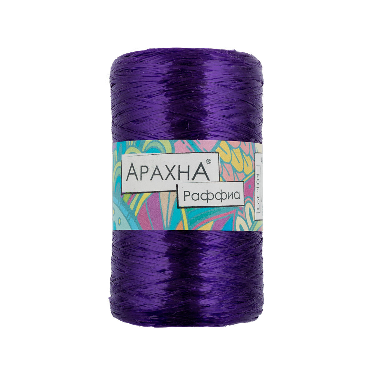 

Пряжа Arachna Raffia 5 штук по 50 г ± 10 г, длина 200 м ± 12 м №45 т.фиолетовый, Разноцветный, Raffia