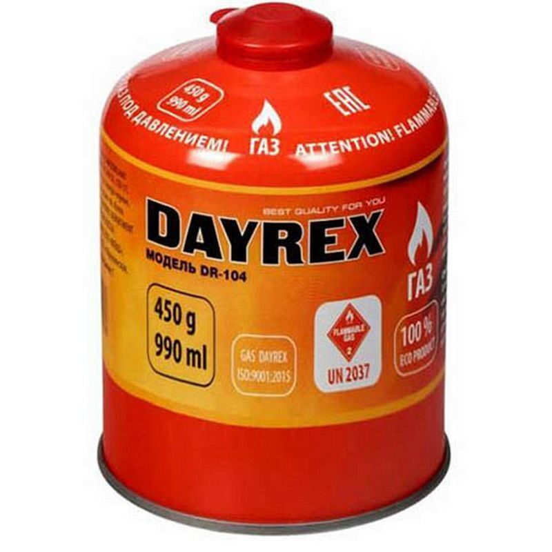 

Газовый баллон DAYREX 3 шт для грилей и газовых горелок / DR-104/3