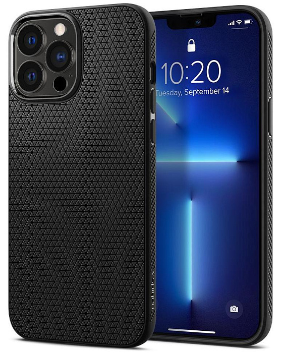 

Чехол Spigen Liquid Air для iPhone 14 Pro Max (Matte Black), Черный