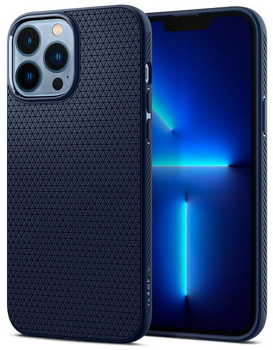 

Чехол Spigen Liquid Air (ACS04958) для iPhone 14 Pro (Navy Blue), Синий