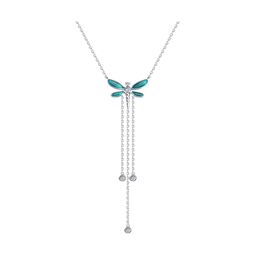 

Колье из серебра 40-45 см Diamant 94-170-02245-1, фианит/эмаль, 94-170-02245-1