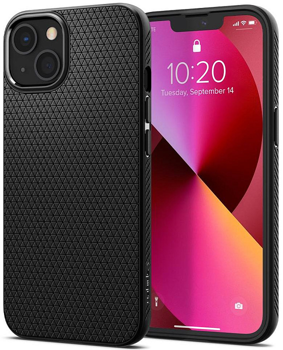 

Чехол Spigen Liquid Air (ACS05037) для iPhone 14 (Matte Black), Черный
