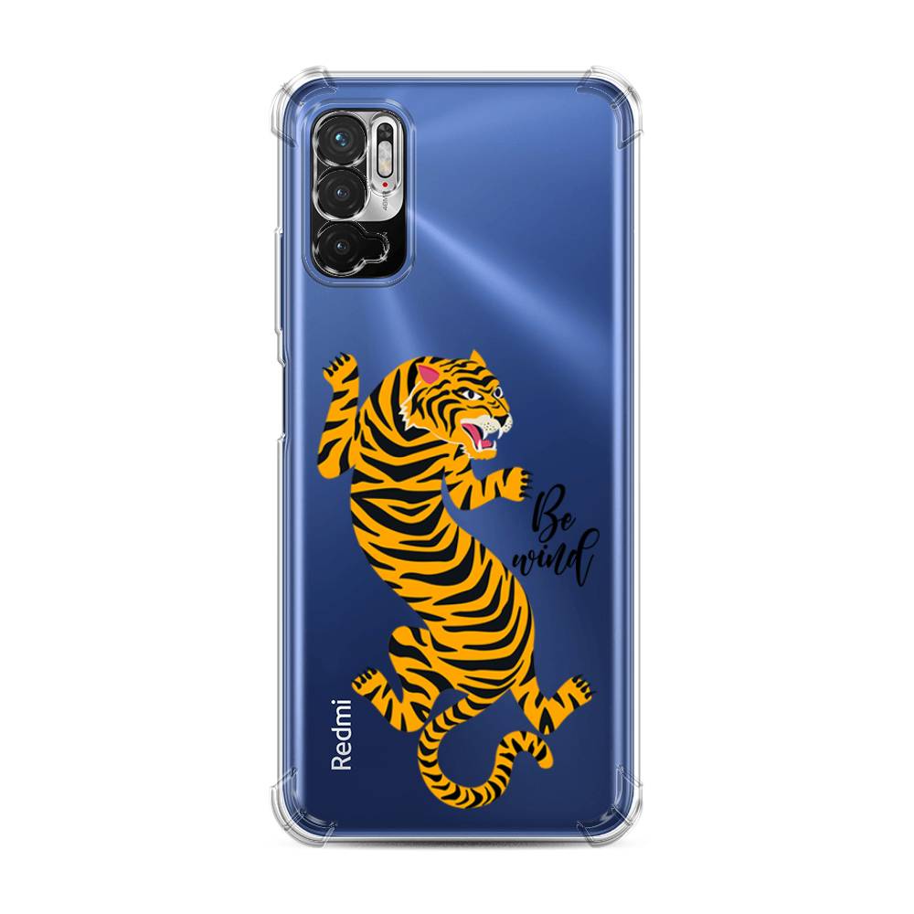 

Чехол Awog на Xiaomi Redmi Note 10T/Note 10 5G/M3 Pro "Tiger be wind", Разноцветный
