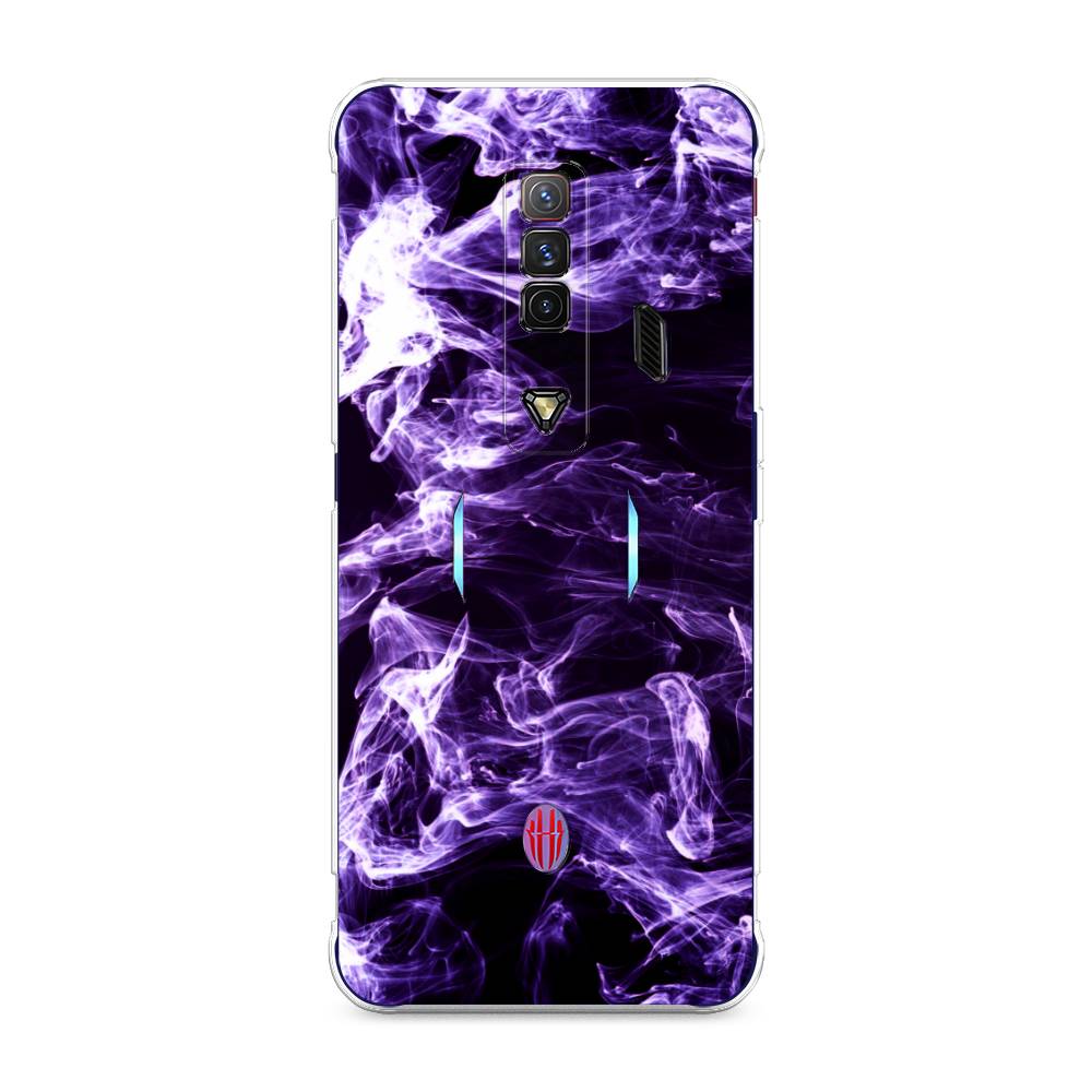 

Чехол на ZTE Nubia Red Magic 7 "Фиолетовый дым", Фиолетовый;белый;черный, 135950-3