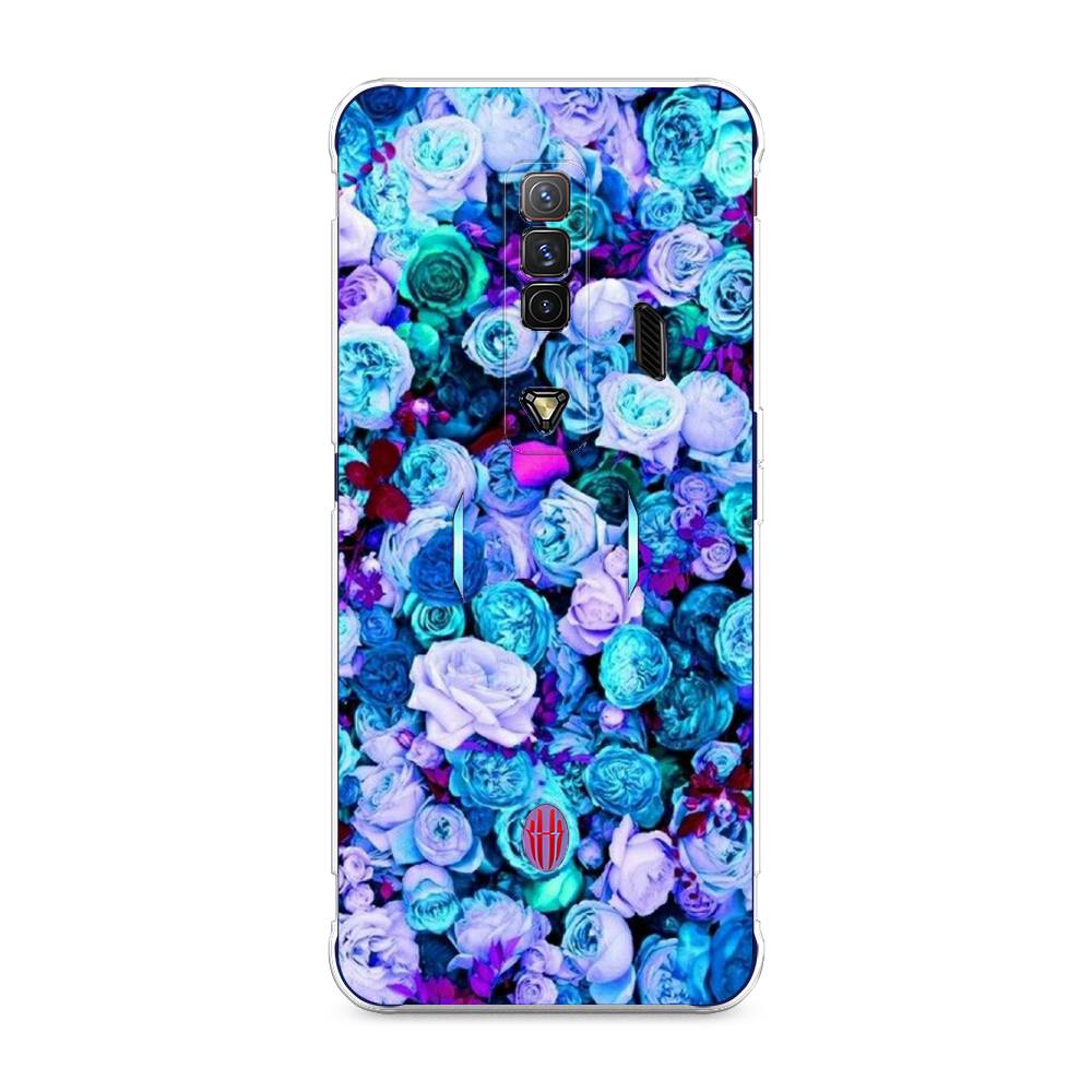 

Чехол на ZTE Nubia Red Magic 7 "Цветочный ковер", Фиолетовый, 135950-2