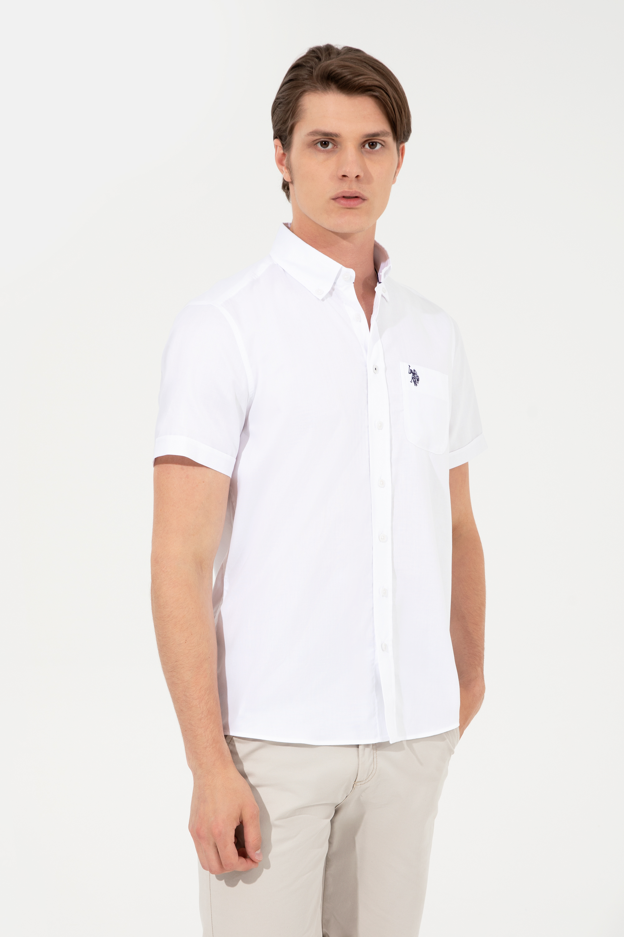

Рубашка мужская U.S. POLO Assn. G081SZ0040HAPPY022Y белая L, G081SZ0040HAPPY022Y