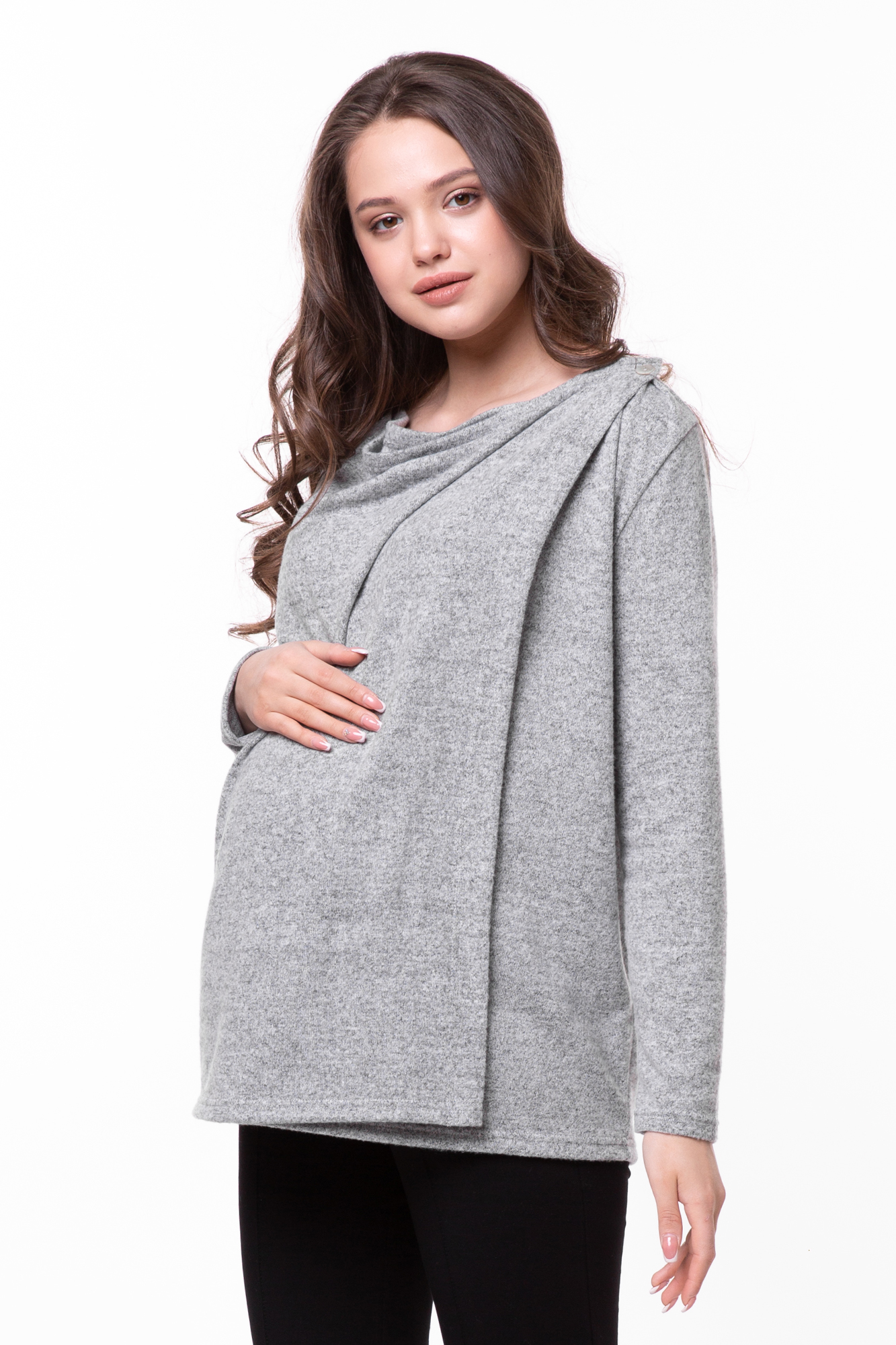 Кардиган для беременных женский Mama's fantasy 04-42022MF серый M