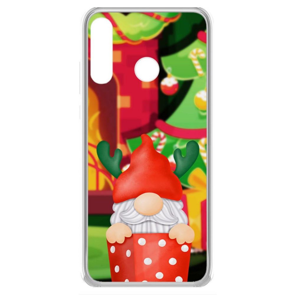 

Чехол-накладка Krutoff Clear Case Гном для Honor 20S