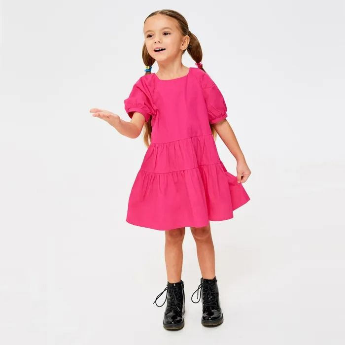 Платье детское Infunt 921106095 розовый, 128