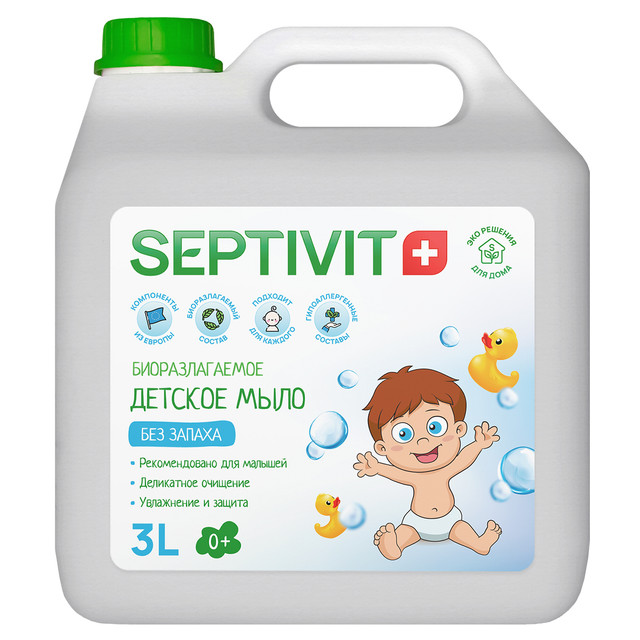 фото Мыло детское septivit premium без запаха 3л