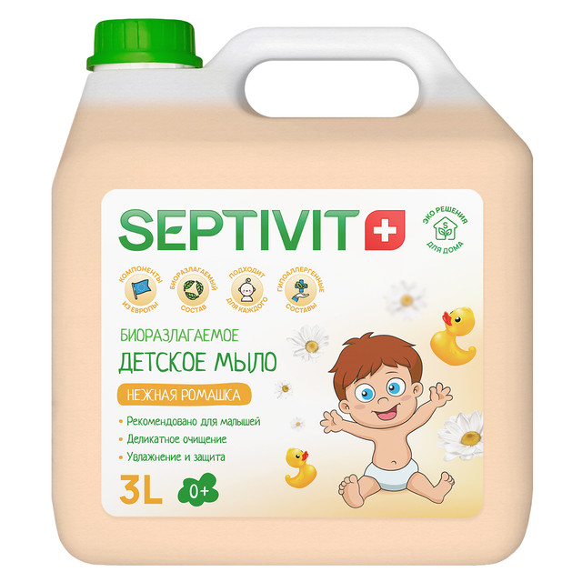 

Мыло детское SEPTIVIT Premium Нежная ромашка 3л