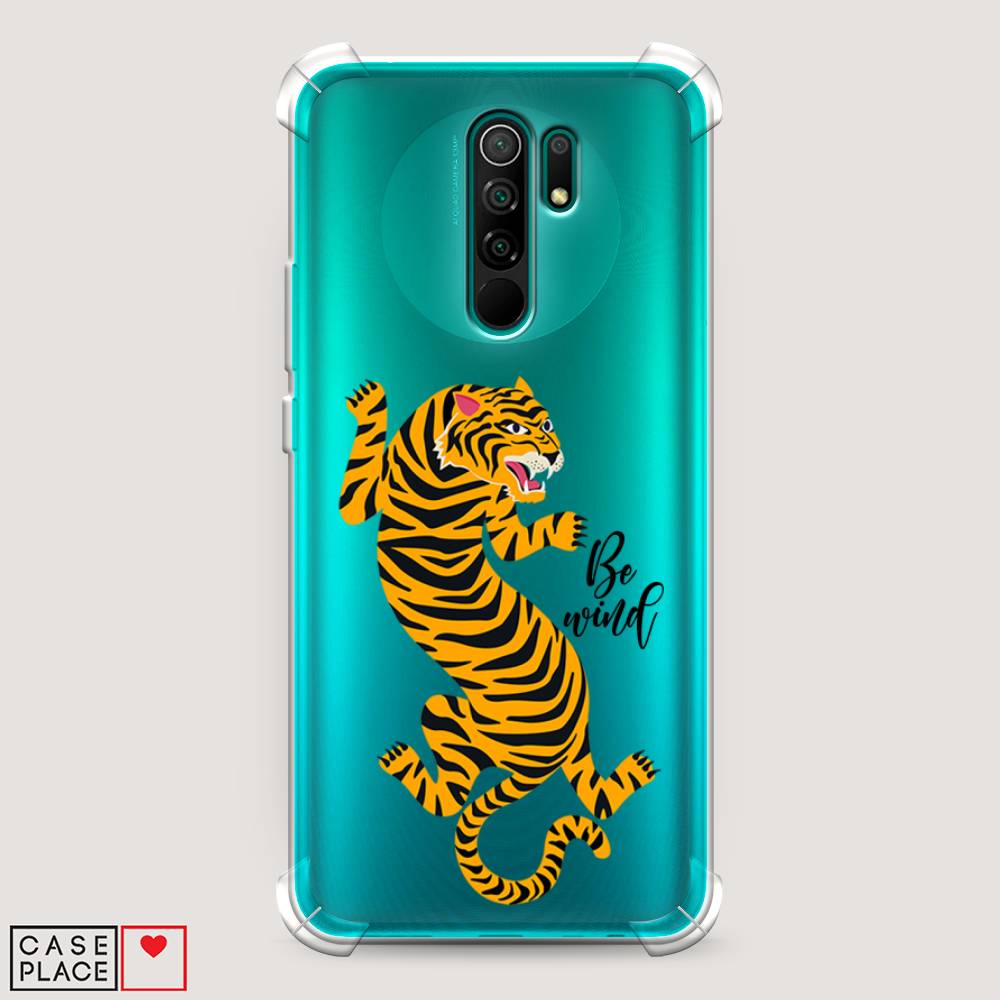 

Чехол Awog на Xiaomi Redmi 9 "Tiger be wind", Разноцветный