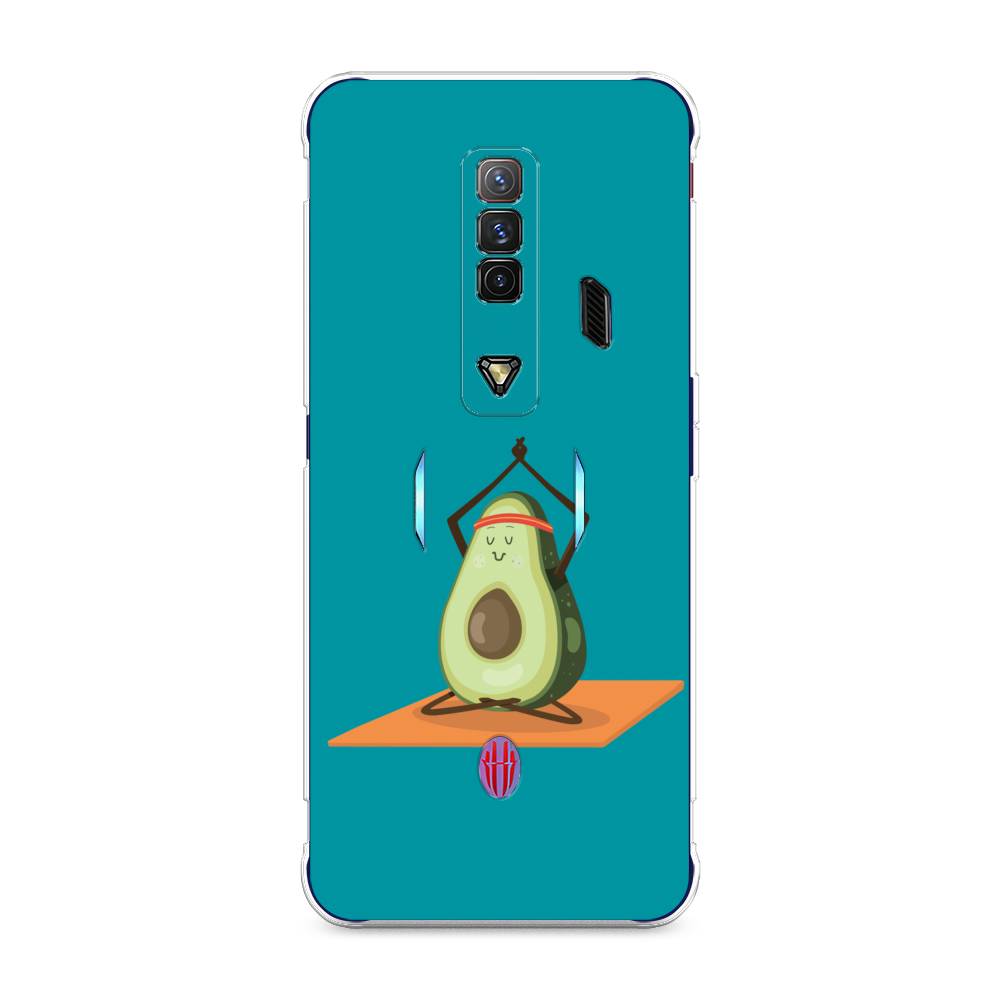 

Чехол на ZTE Nubia Red Magic 7 "Расслабься с авокадо", Голубой, 135950-6