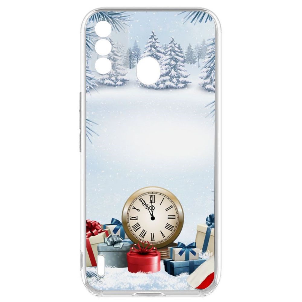 фото Чехол-накладка krutoff clear case 5 минут для itel a48