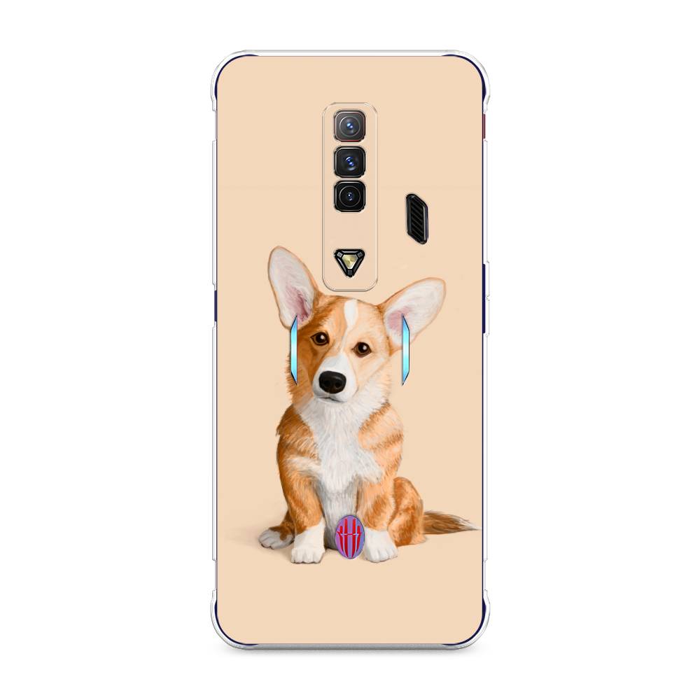 

Чехол на ZTE Nubia Red Magic 7 "Грустный Корги", Коричневый;бежевый, 135950-1