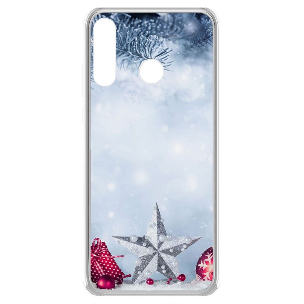 фото Чехол-накладка krutoff clear case новогодняя звезда для huawei p30 lite