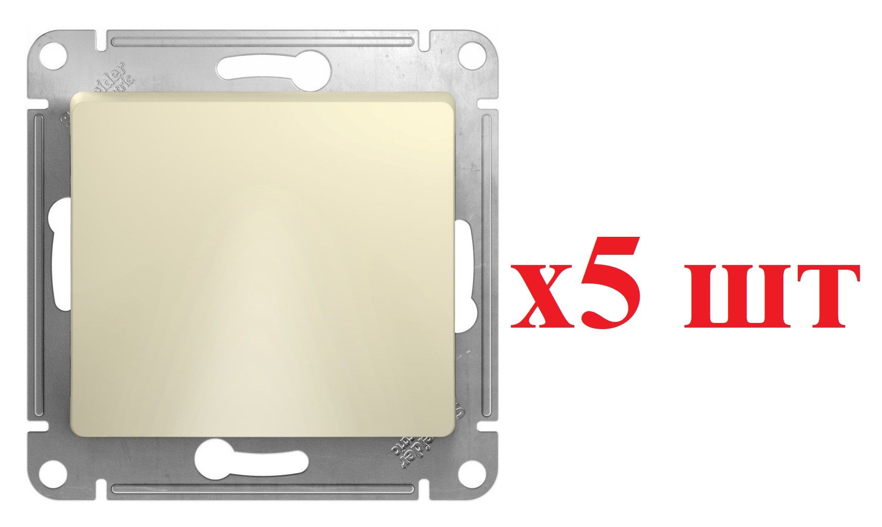 

Systeme Electric Glossa Беж Вывод кабеля GSL000299 (5шт), Бежевый, GLOSSA 1_250