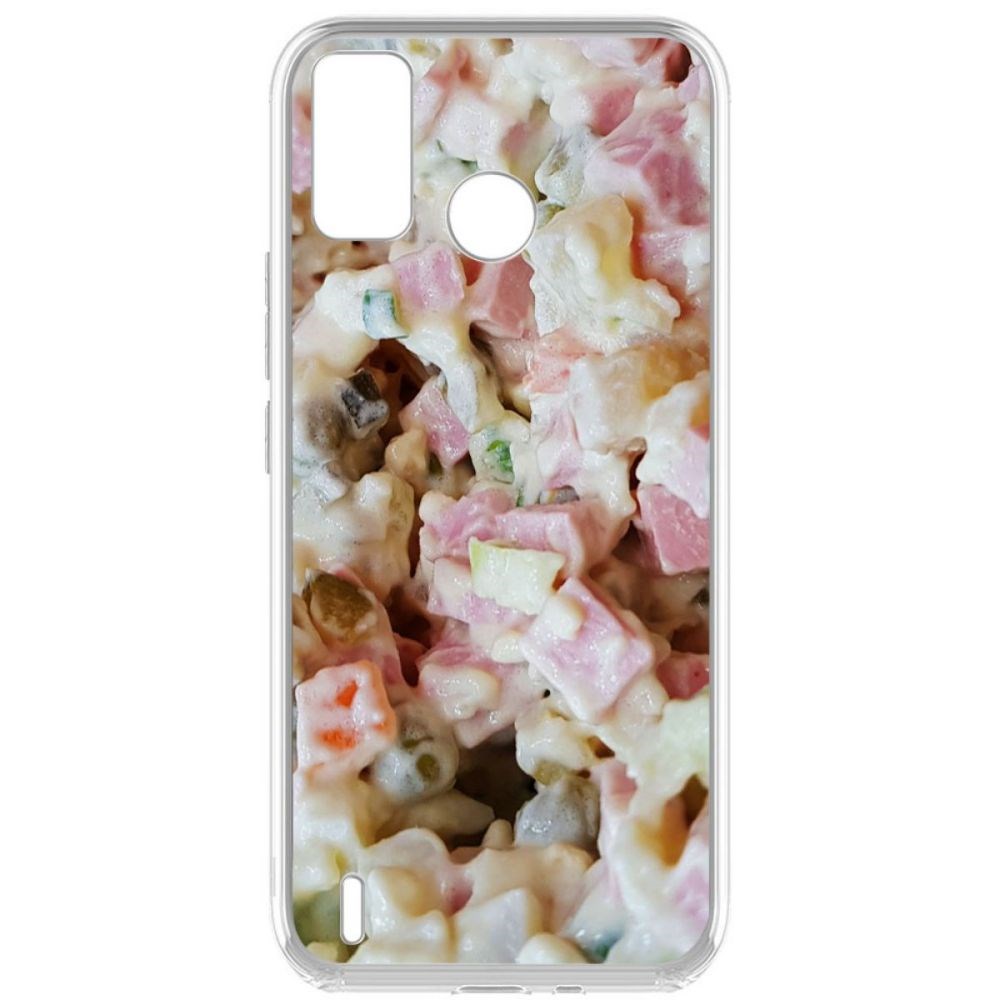 

Чехол-накладка Krutoff Clear Case Оливье для Tecno Spark 6 Go