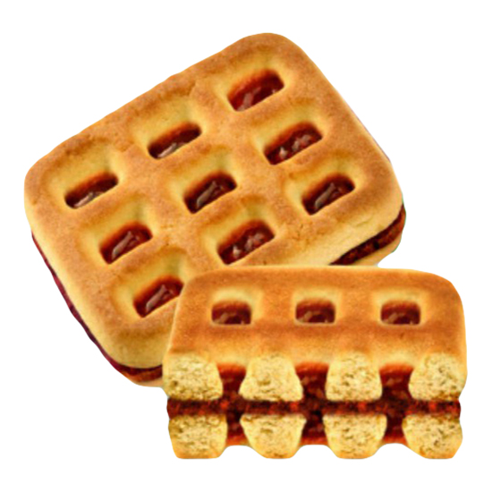 Печенье Дымка Вафелька песочное сэндвич с клубничной начинкой 74₽