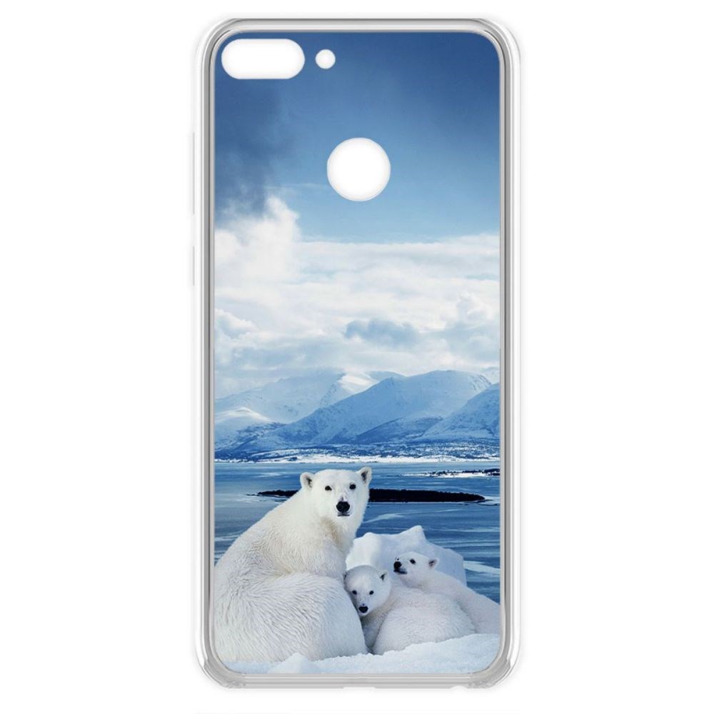 

Чехол-накладка Krutoff Clear Case Полярные медведи для Huawei P Smart