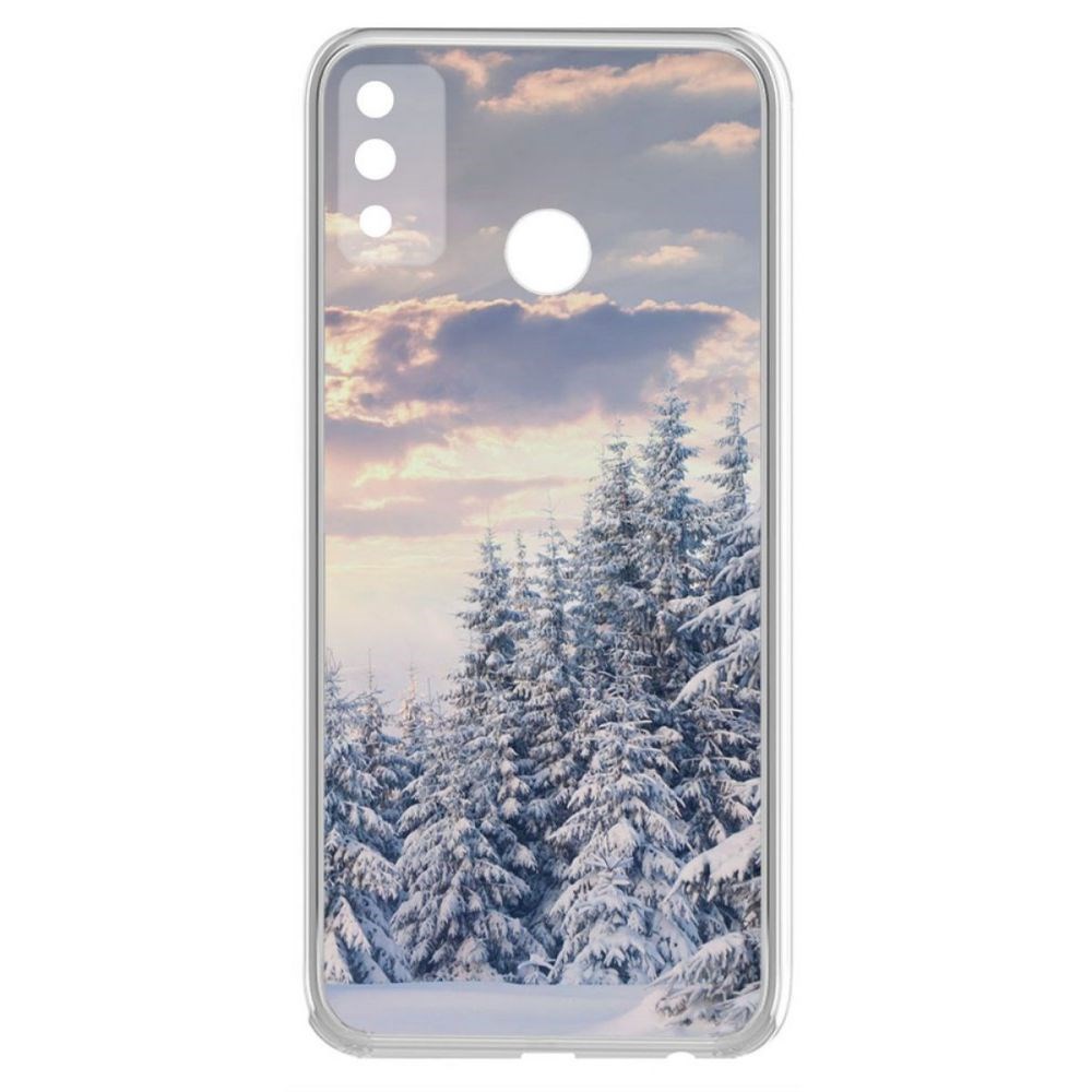 

Чехол-накладка Krutoff Clear Case Снежный пейзаж для Honor 9X Lite