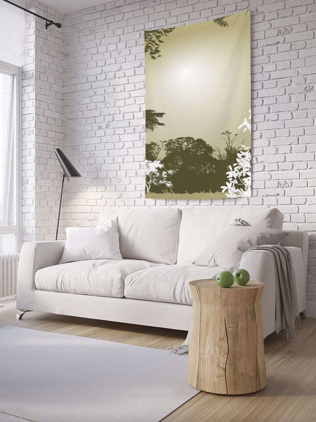 

Вертикальное фотопанно на стену JoyArty Силуэты леса 150x200 см, Силуэты леса