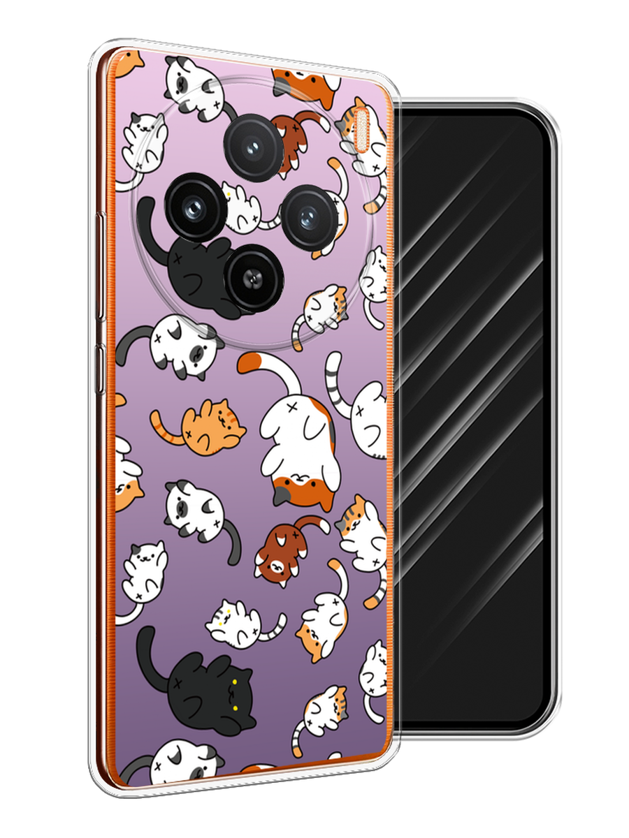 

Чехол Awog на Vivo X100 "Котопад", Фиолетовый;белый, 2611750-1
