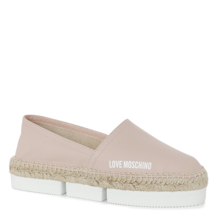 

Эспадрильи женские Love Moschino JA10213G бежевые 39 EU, JA10213G