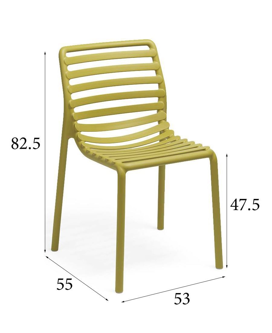 Cадовый обеденный стул Nardi Doga Bistrot 003/4025518000 грушевый 82,5х53х55 см