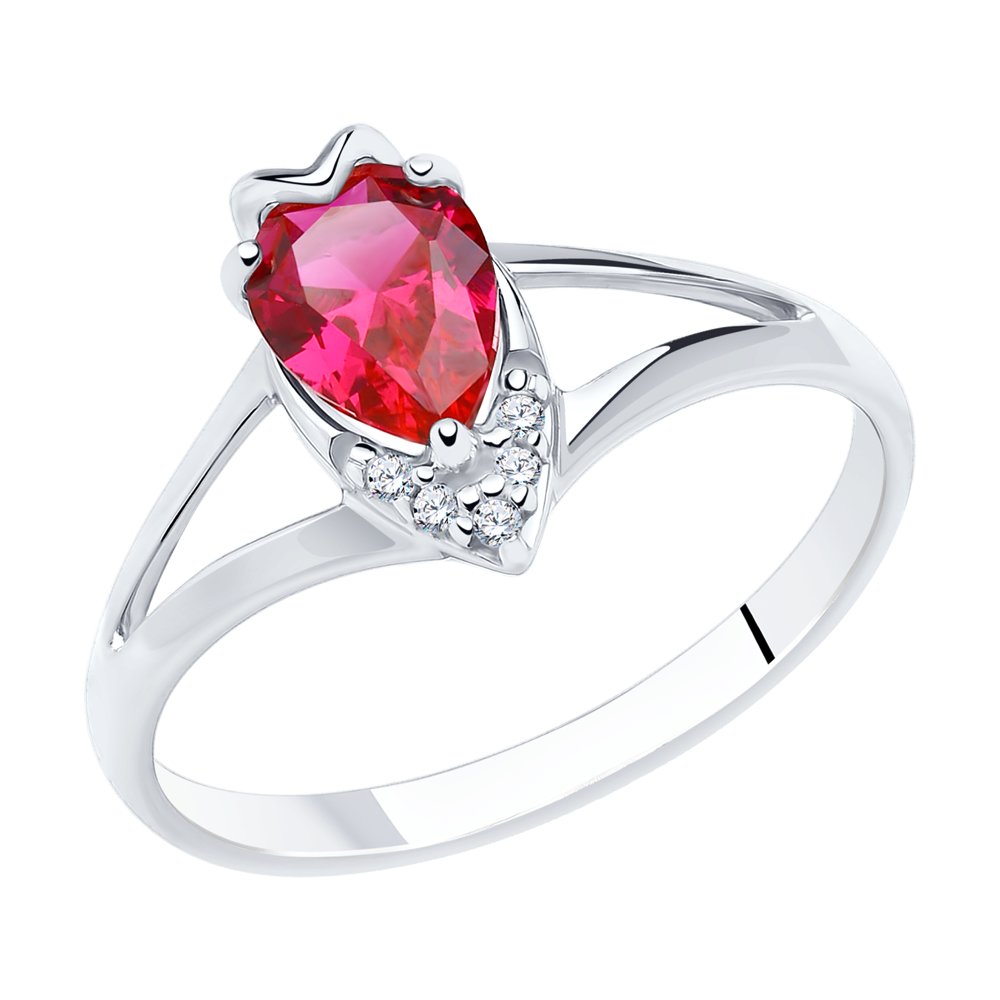 

Кольцо из серебра с корундом р. 17 Diamant 94-310-00746-1, 94-310-00746-1