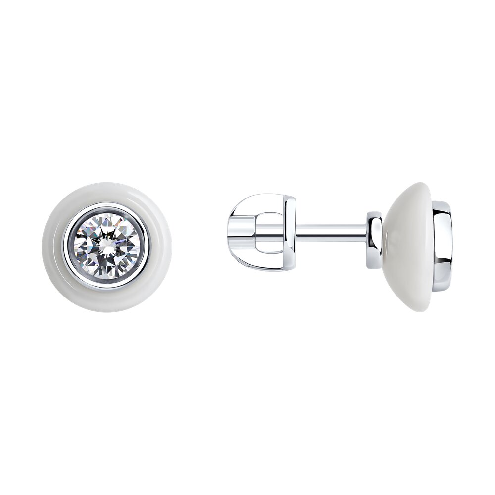 

Серьги из серебра с фианитом SOKOLOV 94025738, 94025738