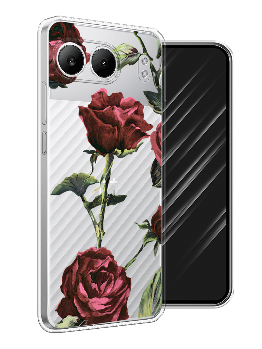

Чехол Awog на OnePlus Nord 4 5G "Бордовые розы фон", Бордовый, 155250-1