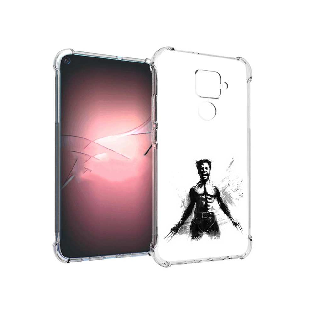 

Чехол MyPads Tocco для Huawei Nova 5i Pro росомаха, Прозрачный, Tocco