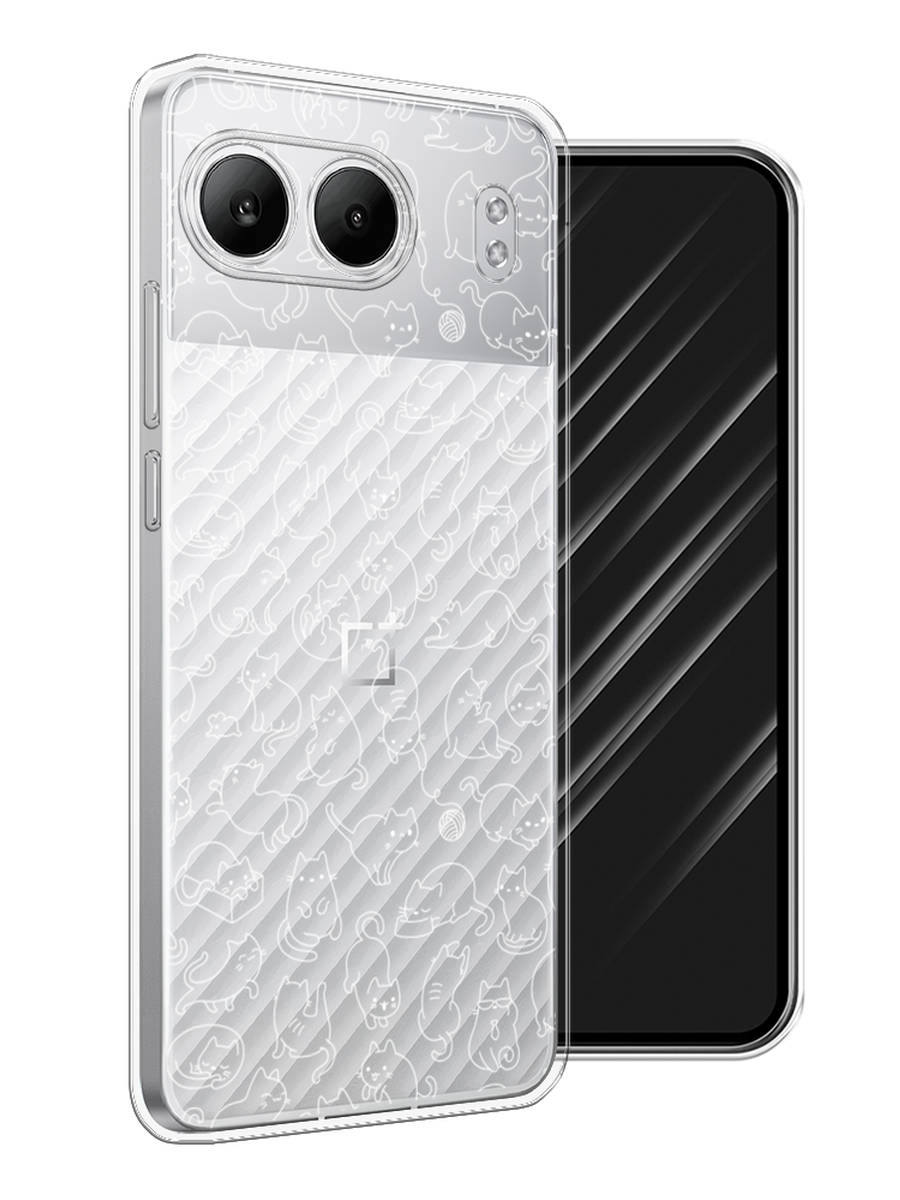 

Чехол Awog на OnePlus Nord 4 5G "Шкодливые котики", Прозрачный;бежевый, 155250-1