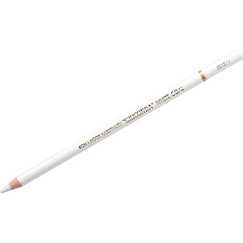 Угольный карандаш Koh-I-Noor Gioconda Extra 8812 H, белый 12шт.