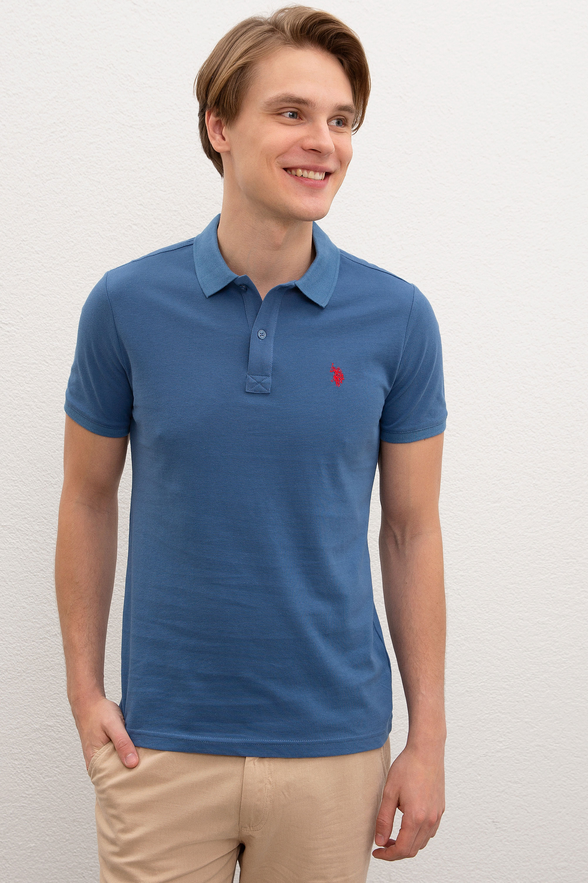

Футболка мужская U.S. POLO Assn. L50217612VR059 синяя XS, Синий, L50217612VR059