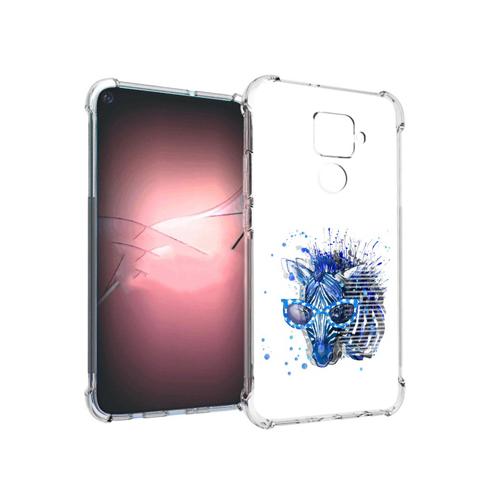 

Чехол MyPads Tocco для Huawei Nova 5i Pro расплывчатая зебра, Прозрачный, Tocco