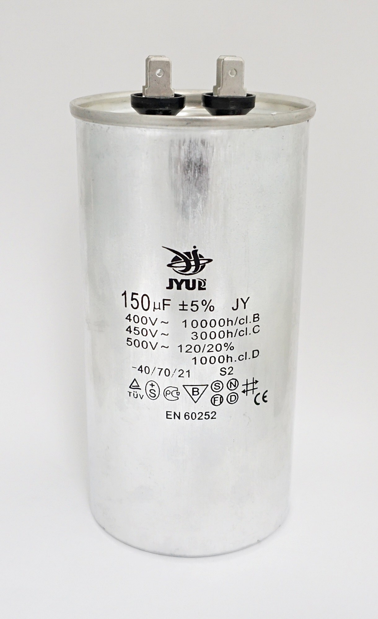 

CBB-65 150 мкФ 450 В 63х126 mm 5% Алюмин. Корпус, CBB-65_к08-6-6 69477_150мкФ 450В