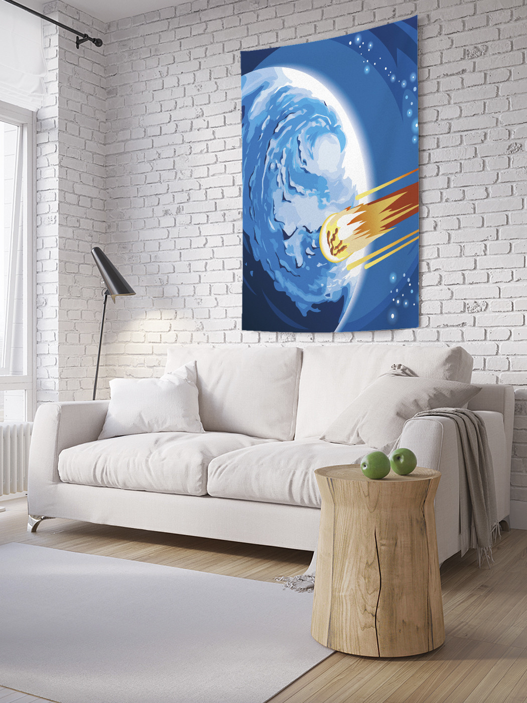 

Вертикальное фотопанно на стену JoyArty Полет метеорита 150x200 см, Полет метеорита