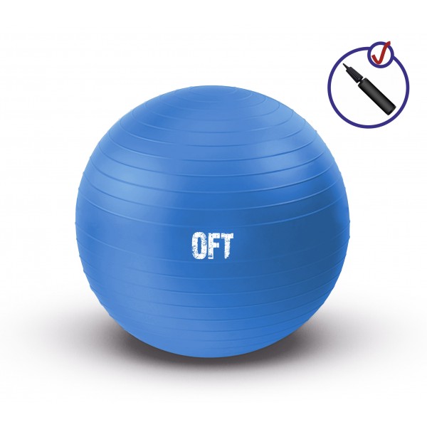 фото Гимнастический мяч 75 см синий ft-gbr-75bs fitness tools inc