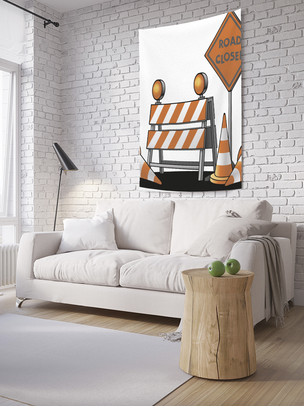 

Вертикальное фотопанно на стену JoyArty Дорога закрыта 150x200 см, Дорога закрыта