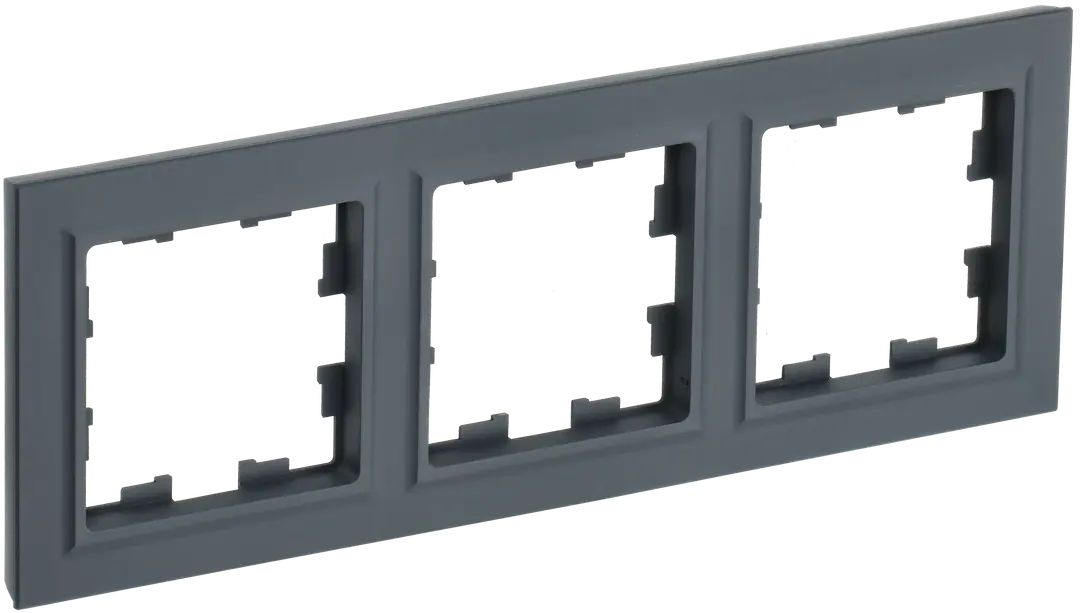 

3-местная рамка IEK Brite ру-3-брг графит BR-M32-K53, Серый