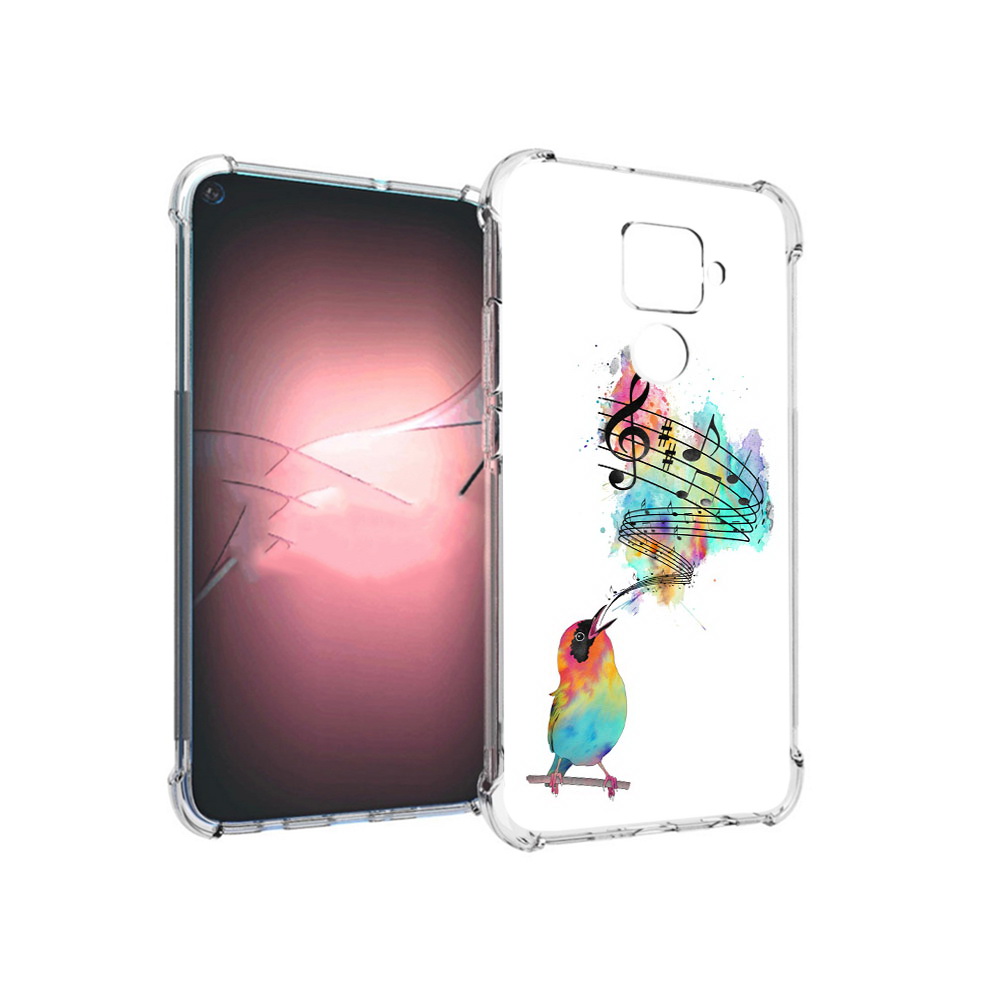 

Чехол MyPads Tocco для Huawei Nova 5i Pro певчая птичка, Прозрачный, Tocco