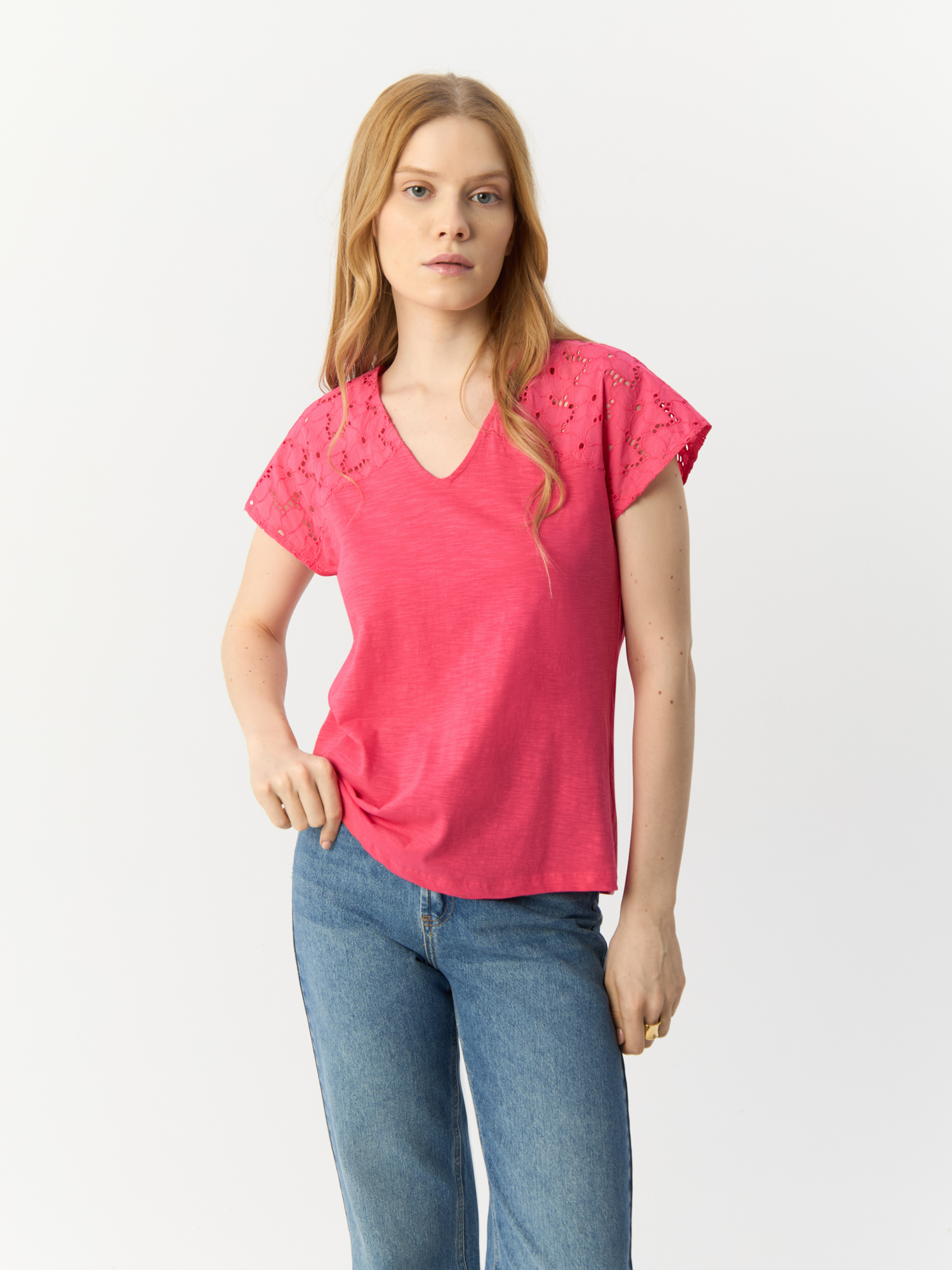 

Футболка женская Md'M 64246861 малиновый XL, Розовый, 64246861