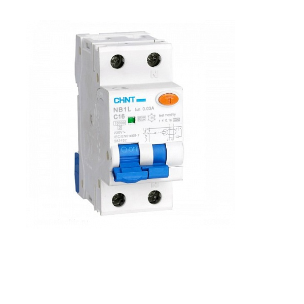 

Диф. авт. выкл. NB1L 1P+N B10 30mA тип A 6kA (36mm) (R)