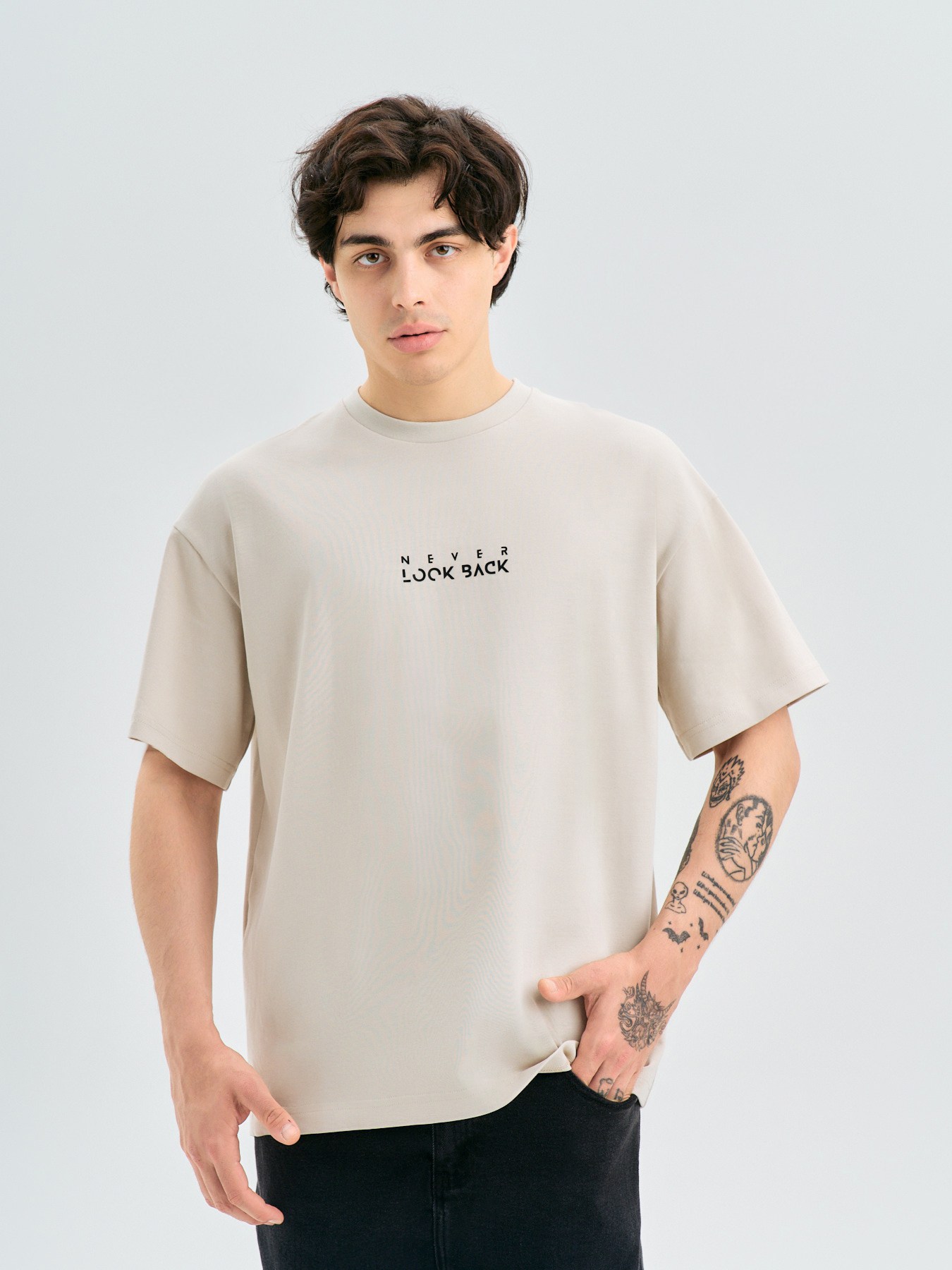 

Футболка мужская Kipir 1 бежевая L, Бежевый, 1