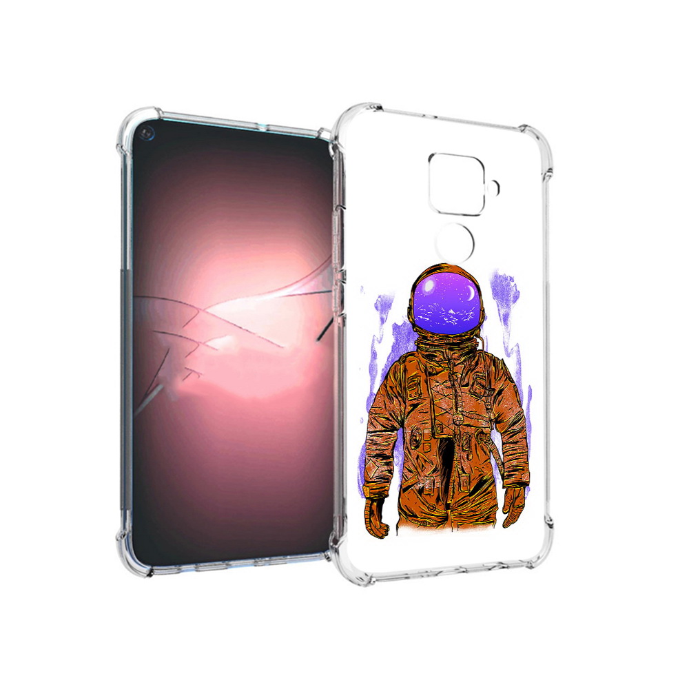 

Чехол MyPads Tocco для Huawei Nova 5i Pro нарисованный мужчина в скафандре, Прозрачный, Tocco