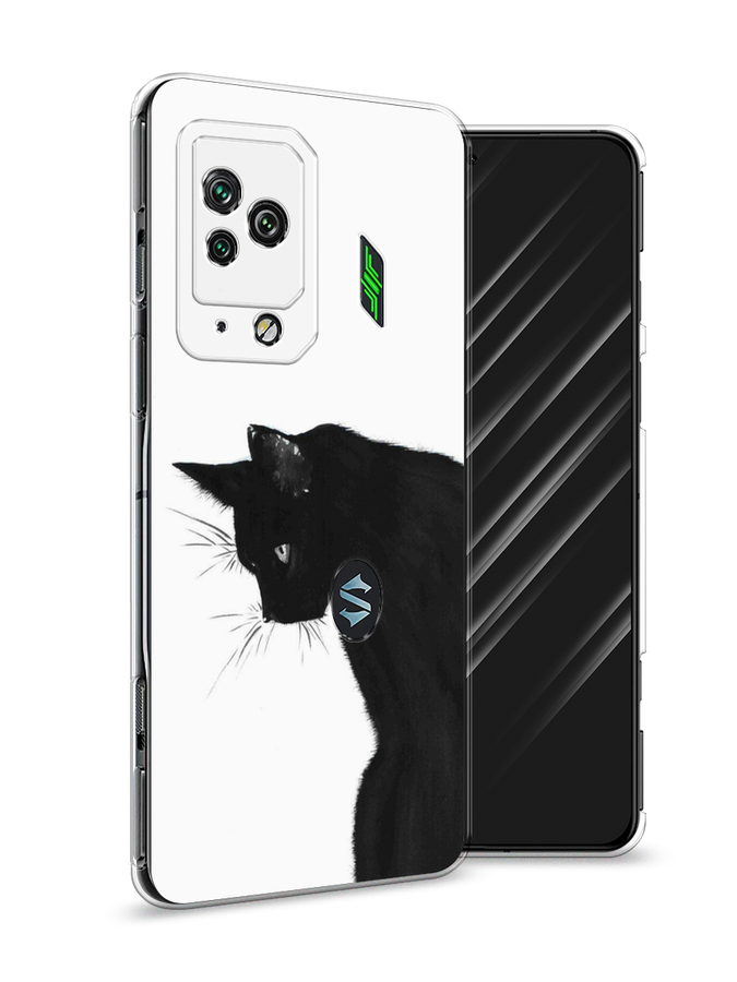 

Чехол Awog на Xiaomi Black Shark 5 Pro "Black cat", Разноцветный, 314150-1