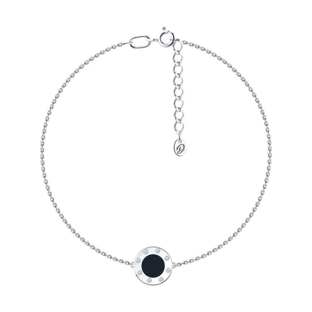 

Браслет из серебра р. - Diamant 94-150-02235-1, фианит/эмаль, 94-150-02235-1