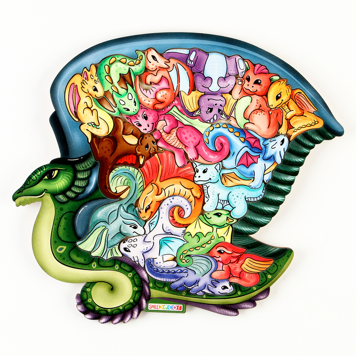 

Пазл Smile Decor Дракончики 10100252, 17 деталей, Дракончики